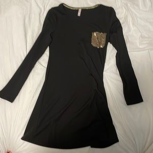 GOLD POCKET DRESS